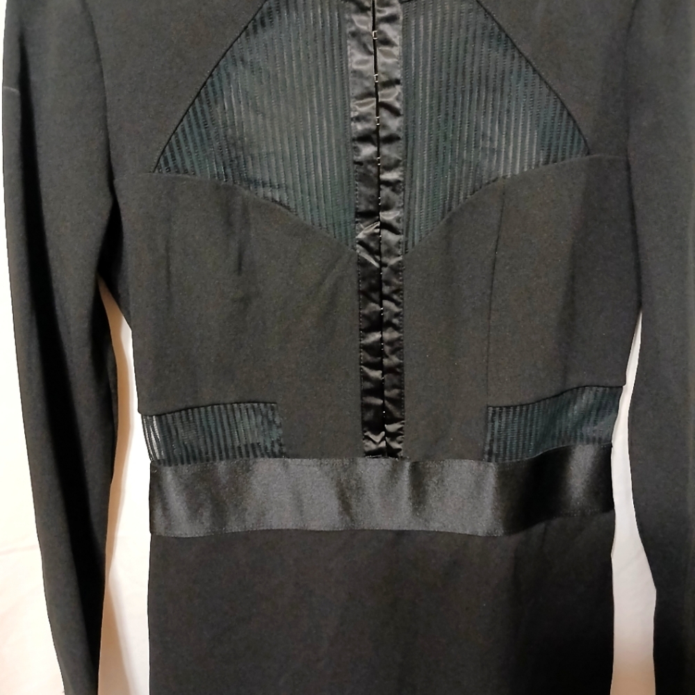 Like NWOT Express black see through mesh detail dress Sz 6